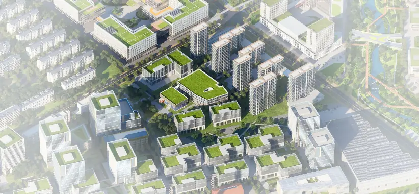 大运河数字营销产业基地鸟瞰图